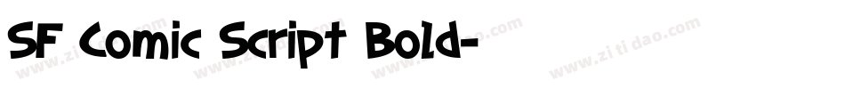 SF Comic Script Bold字体转换